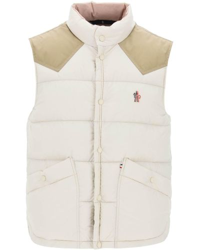 3 MONCLER GRENOBLE Gilet Veny imbottito in piuma - Bianco