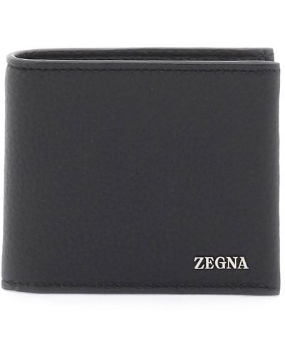 Zegna Zegna Leather Bifold Wallet - Black