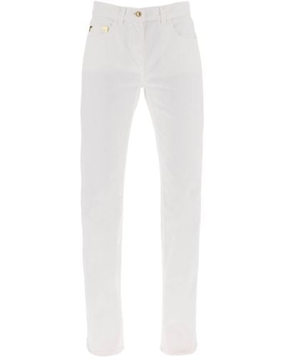 Palm Angels Jeans Con Dettaglio - Bianco