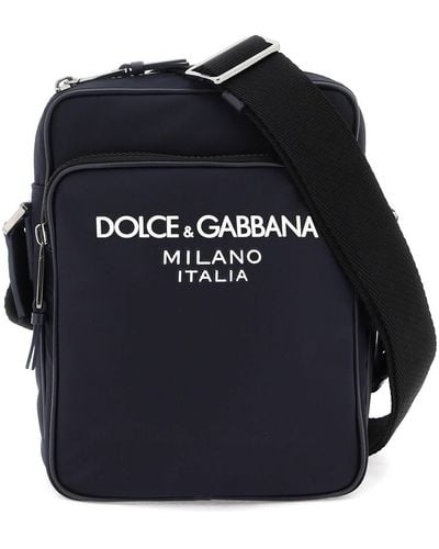 Dolce & Gabbana Borsa A Tracolla In Nylon - Blu