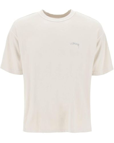 Stussy Stussy Inside-Out Crew-Neck T-Shirt - White