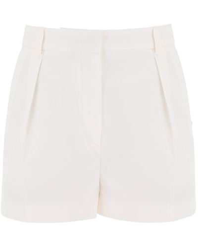 Sportmax Cotton Gabardine Shorts For - White