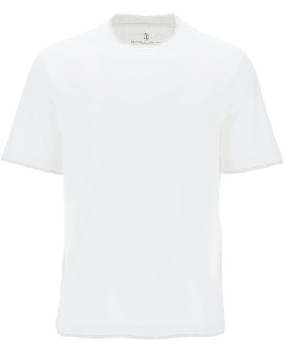 Brunello Cucinelli Layered-Effect T-Shirt - White