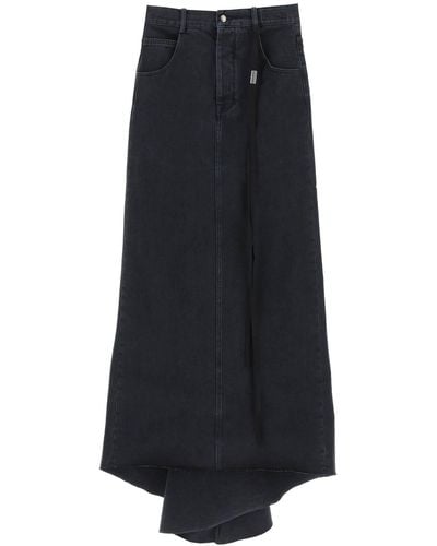 Ann Demeulemeester Goele Denim Comfort Skirt - Black