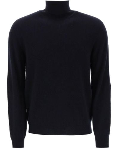 Agnona Seamless Cashmere Turtleneck Sweater - Blue
