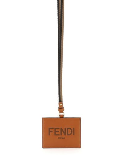 Fendi Script Neck Card Holder - Multicolour
