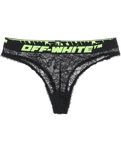 Off-White c/o Virgil Abloh Lace Briefs With Logo Band - Green