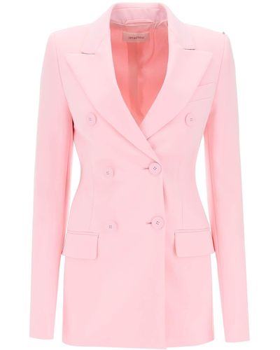 Sportmax Frizzo Double-Breasted Blazer - Pink