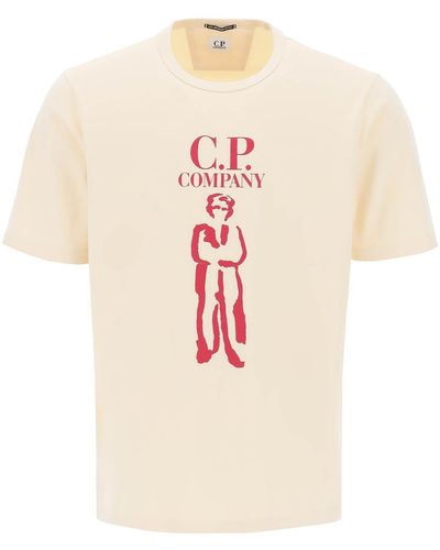 C.P. Company Printed British Sailor T-Shirt - Pink