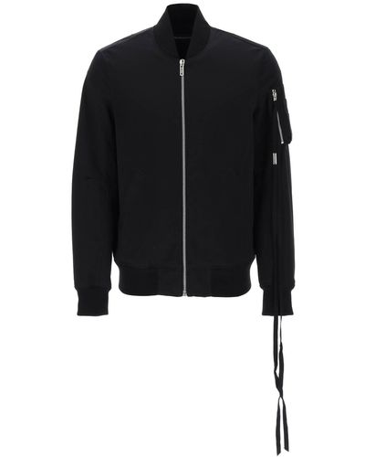 Ann Demeulemeester BOMBER DRIES STANDARD IN COTONE - Nero