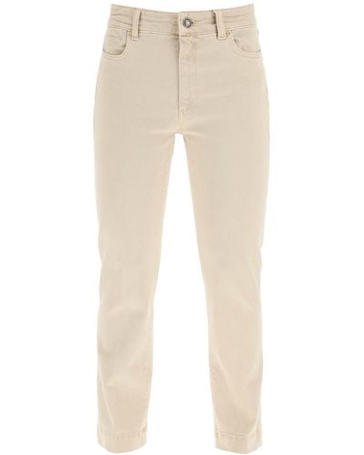 Sportmax Portmax 'arcella' Perfect Fit Mini Flare Jeans - White