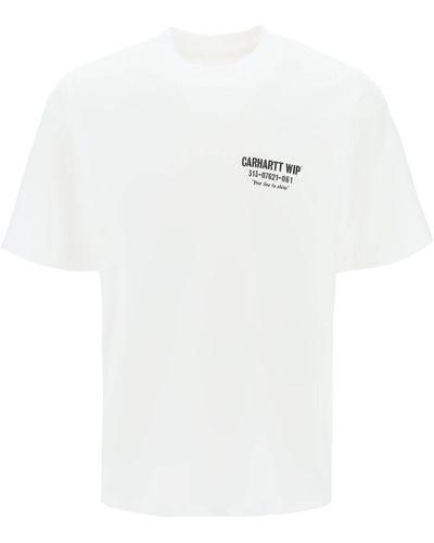 Carhartt T Shirt Less Troubles - Bianco