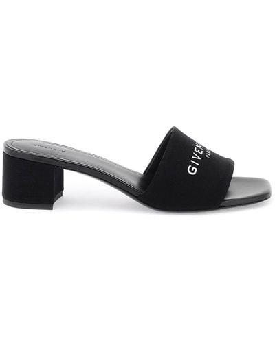 Givenchy Canvas 4G Mules - Black