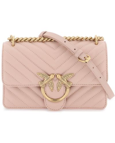 Pinko Mini Love Bag One Chevron - Pink