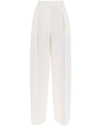 The Row Wide-Leg Pants By Antone - White