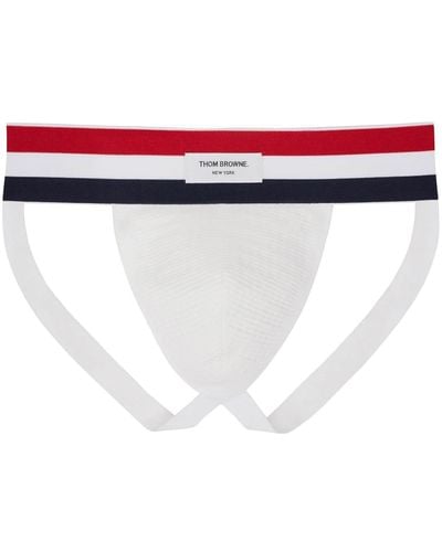 Thom Browne Jockstrap With Striped Band - Red