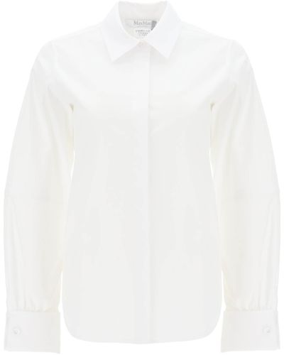 Max Mara 'pagina' Cotton Twill Shirt - White