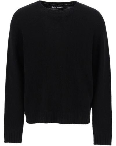 Palm Angels Logo Sweater - Black
