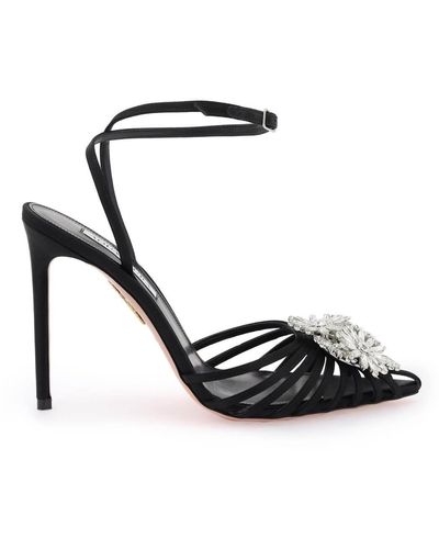 Aquazzura 'crystal Margarita' Pumps - Black