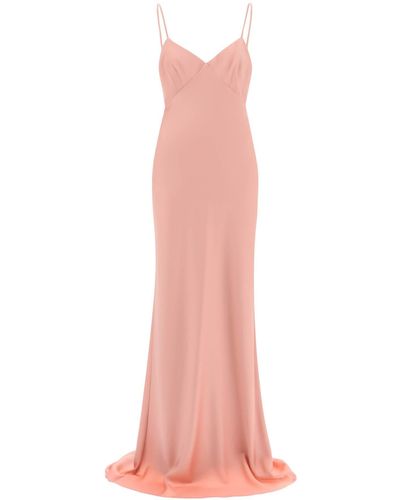 Max Mara 'Selce' Long Dress - Pink