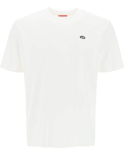 DIESEL T-Just-Doval-Pj Crewneck T-Shirt - White