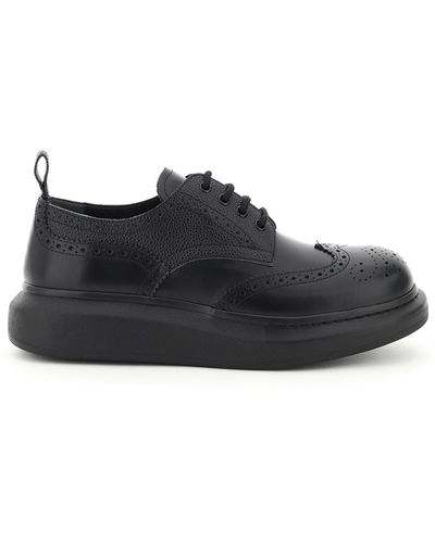 Alexander McQueen Hybrid Lace-up Shoes - Black