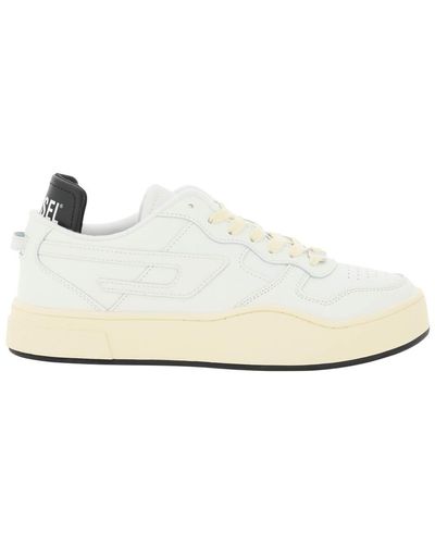 DIESEL Leather S-ukiyo Low Sneakers - White