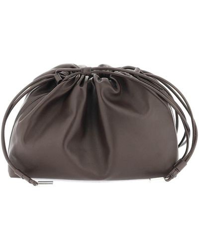The Row "Angy Shoulder Bag With Ruffles - Brown