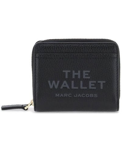 Marc Jacobs Portafoglio The Leather Mini Compact Wallet - Nero