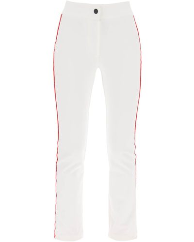 3 MONCLER GRENOBLE Pantaloni sportivi con bande tricolore - Bianco