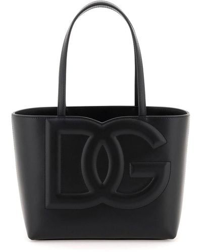 Dolce & Gabbana Dg Logo Small Tote Bag - Black