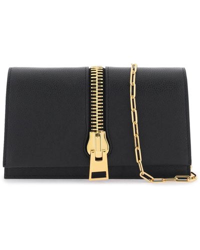 Tom Ford Clutch Mini In Pelle - Nero