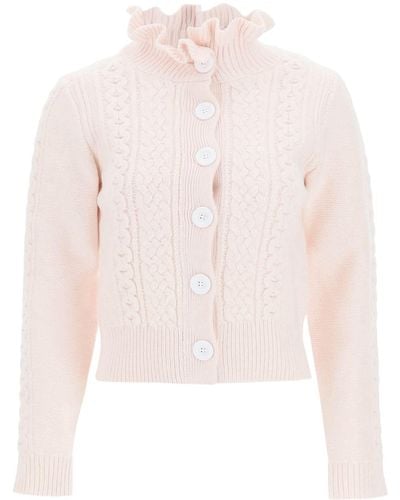 See By Chloé See By Chloe Cable Knit Cardigan - Pink