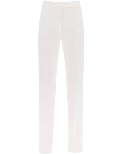 Hebe Studio 'Loulou' Linen Pants - White
