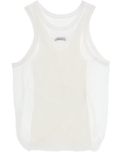 Ann Demeulemeester 'herlinde' Double-layer Tank Top - White
