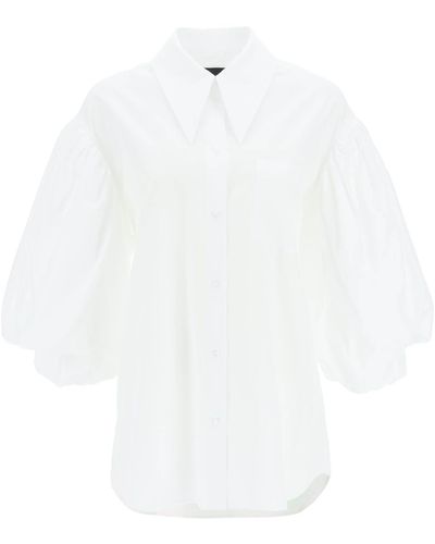 Simone Rocha Layered Sleeve Shirt - White