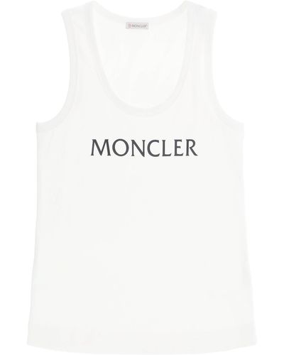 Moncler Logo Print Ribbed Tank Top - Multicolour
