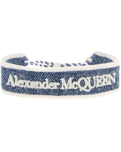 Alexander McQueen Embroidered Bracelet - White