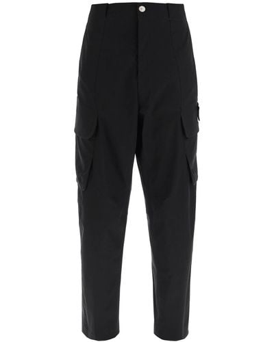 Stone Island Shadow Project Cotton Blend Cargo Trousers - Black