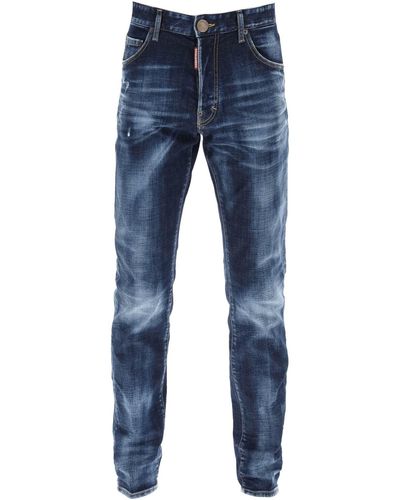 DSquared² Dark Clean Wash Cool Guy Jeans - Blue