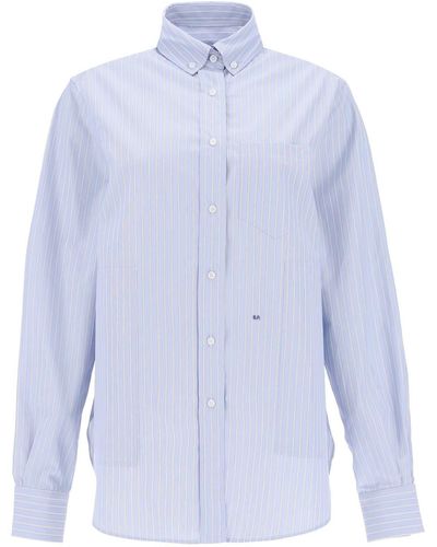 Saks Potts William Striped Shirt - Blue