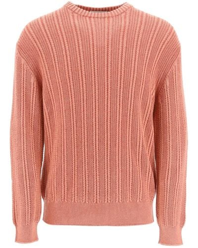 Agnona Cashmere, Silk And Cotton Sweater - Pink