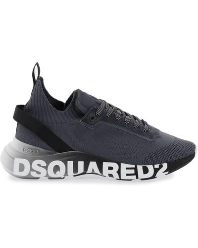 DSquared² Sneakers basse con stampa del logo - Nero