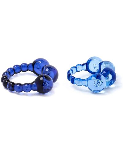 La Manso Bubbles Ring Set - Blue