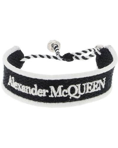 Alexander McQueen Bracciale Logo - Nero