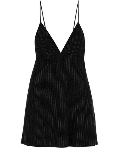 DSquared² Rhinestone Mini Dress - Black