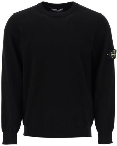 Stone Island Organic Cotton Sweater - Black