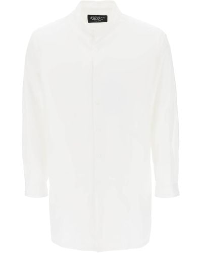 Yohji Yamamoto Camicia Lunga Stratificata - Bianco