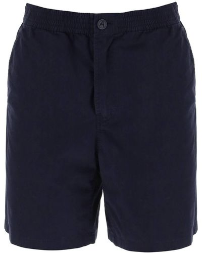 A.P.C. Nirris Shorts In Organic Cotton - Blue