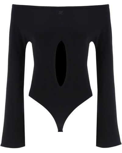 Courreges Courreges "Jersey Body With Cut-Out - Black